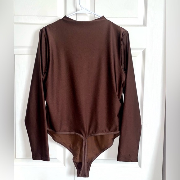 NWT SKIMS Bodysuit long sleeve zip up 4X - Picture 3 of 4